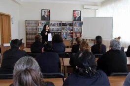 Cəza müddətinin sonuna az qalmış qadın məhkumlarla görüş təşkil edilib