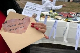Azərbaycanlı itkin ailələri Avropa Parlamenti qarşısında etiraz aksiyası keçirib