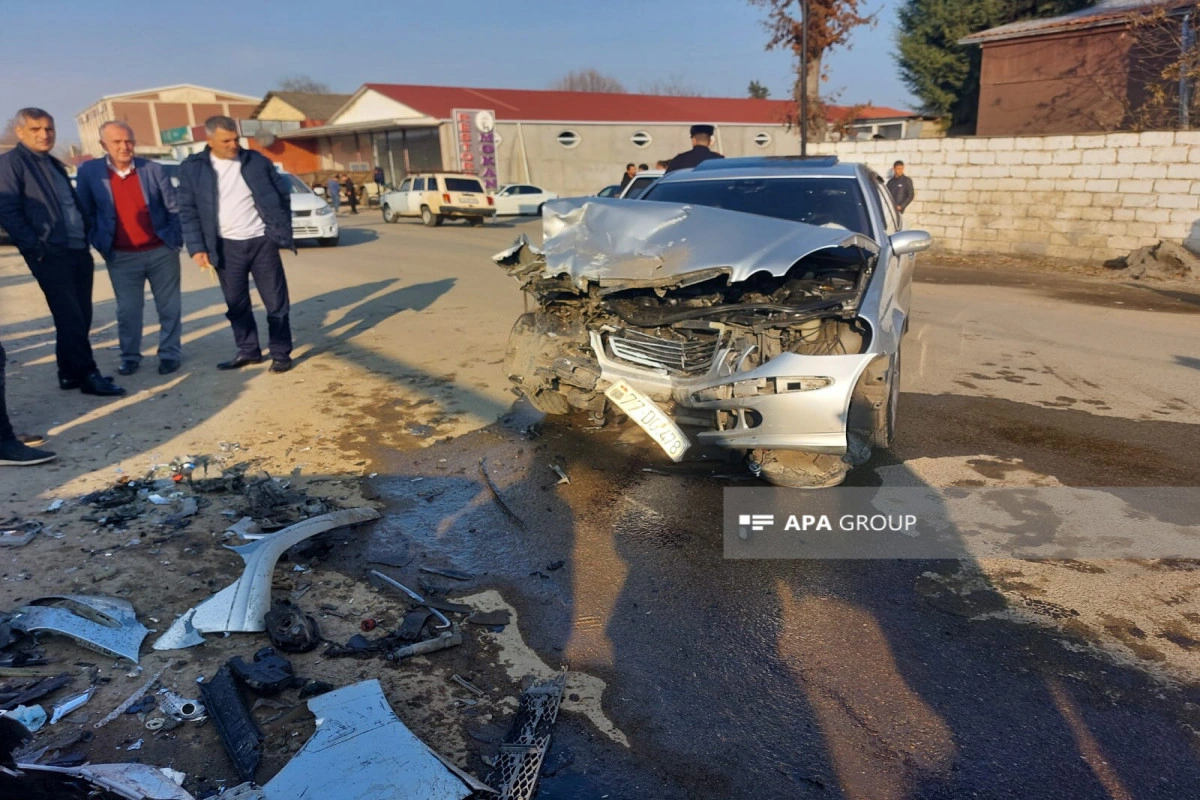 Masallıda zəncirvari qəza olub, xəsarət alanlar var - FOTO