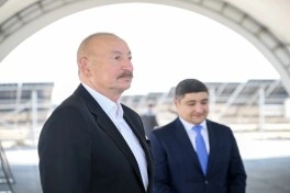 Prezident Naxçıvanda “Şəms 1” və “Qərbi Üfüq” Günəş Elektrik stansiyalarında görülən işlərlə tanış olub - VİDEO