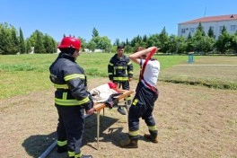 “Gənc xilasedici və yanğınsöndürən” yarışlarının zona birinciliyi keçirilib