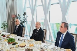 Prezident İlham Əliyev və Ramzan Kadırov birgə nahar ediblər