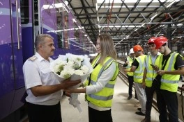 Bakı metrosunun “Dərnəgül” elektrik deposu qismən istismara verilib, ilk qatar qəbul olunub - FOTO - YENİLƏNİB