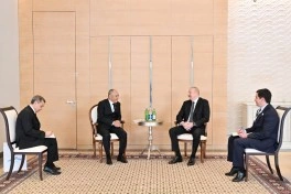 Prezident İlham Əliyev Türkmənistanın Arkadağ şəhərinin Tikinti üzrə Dövlət Komitəsinin sədrini qəbul edib - YENİLƏNİB