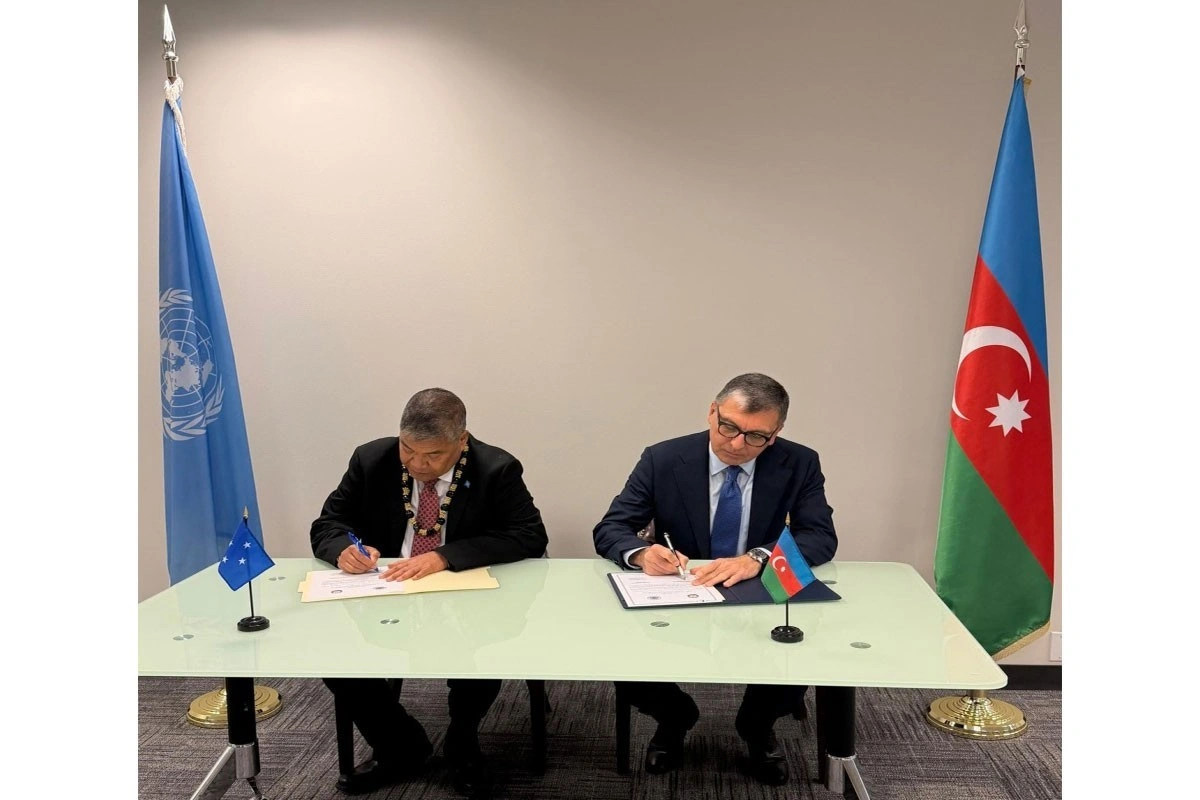 Azərbaycanla Mikroneziya Federativ Ştatları arasında diplomatik əlaqələr yaradılıb - FOTO