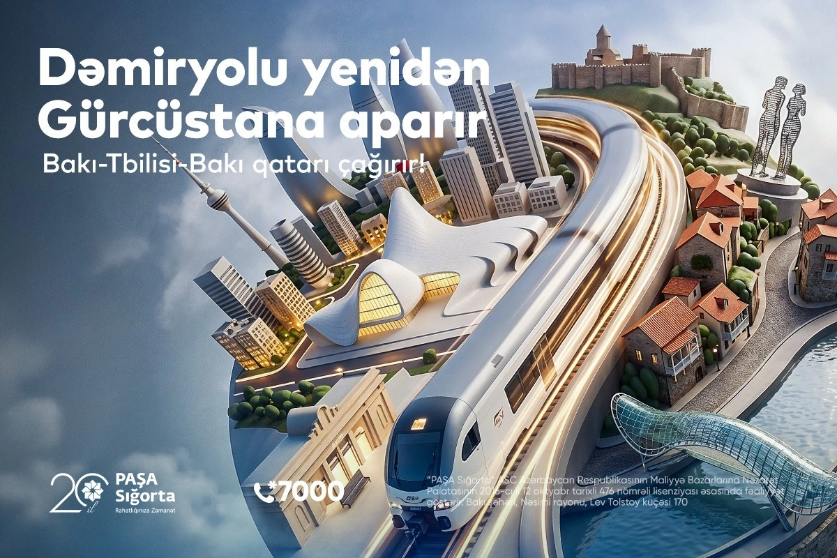Dəmiryolu yenidən Gürcüstana aparır. PAŞA Sığorta ilə səyahətiniz rahat keçsin!