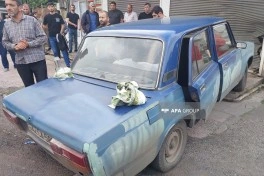 Lənkəranda avtomobil obyektə çırpılıb, sürücü ölüb - FOTO