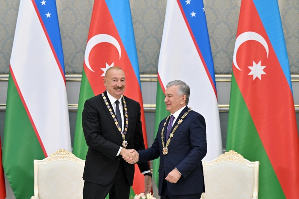 Daşkənddə Azərbaycan və Özbəkistan prezidentlərinin təltifolunma mərasimi keçirilib - YENİLƏNİB
