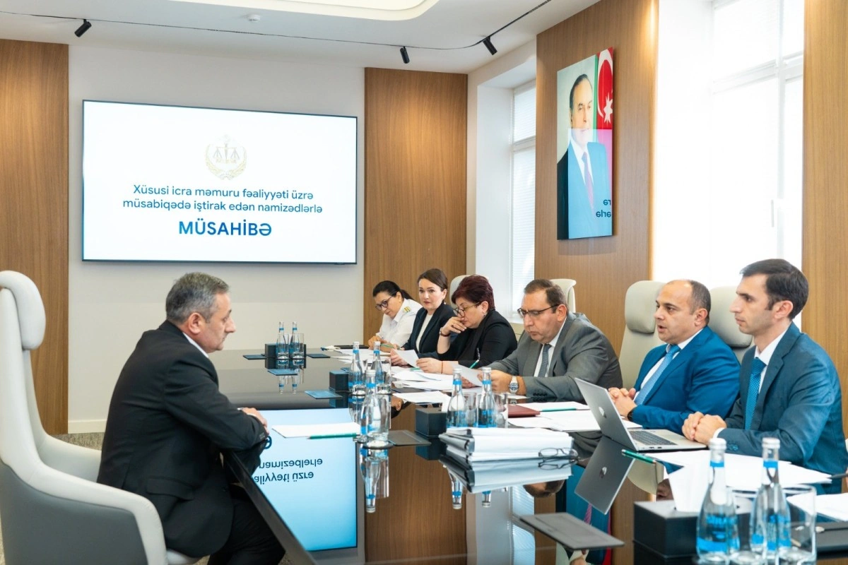 Xüsusi icra məmuru kimi çalışmaq istəyənlərin müsahibə mərhələsinin nəticəsi açıqlanıb
