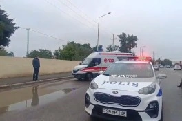 Ağstafada iki avtomobil toqquşub, xəsarət alan var - FOTO