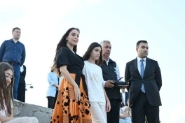 Leyla Əliyeva və Arzu Əliyeva Dənizkənarı Milli Parkda açılış və təqdimat mərasimlərində iştirak ediblər - FOTO