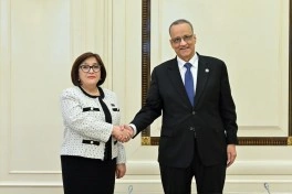Sahibə Qafarova İƏT Baş katibi ilə görüşüb