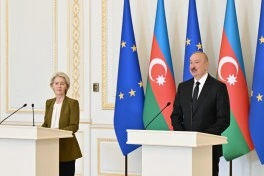 Prezident İlham Əliyev və Ursula fon der Lyayen mətbuata birgə bəyanatlarla çıxış ediblər - - FOTO - YENİLƏNİB-1