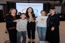 Leyla Əliyeva və Arzu Əliyeva “Cənnətin ariyası” layihəsi çərçivəsində konsertdə iştirak ediblər