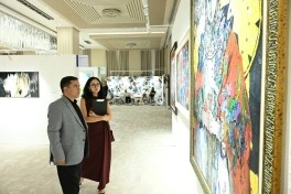 “GabalaFest” çərçivəsində ilk beynəlxalq incəsənət sərgisi açılıb - FOTO