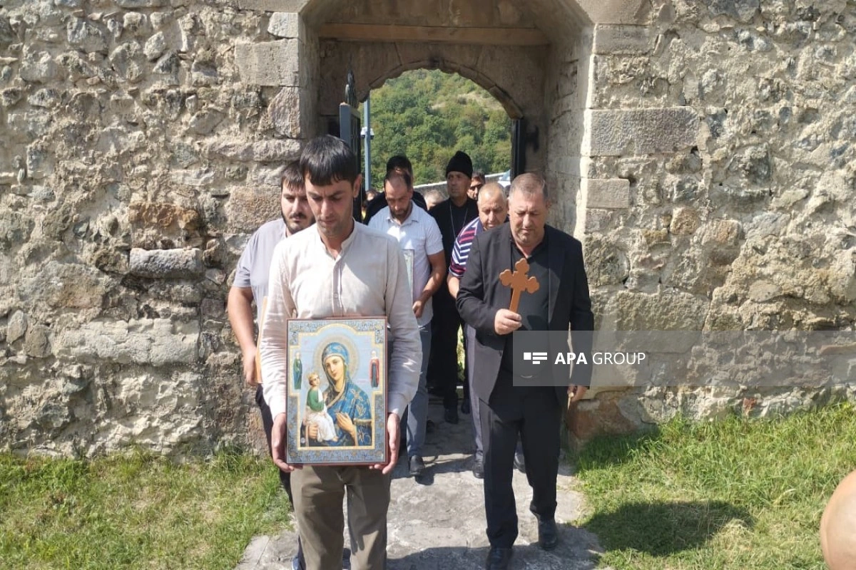 Alban-Udi dini icmasının nümayəndələri Gəncəsər Monastır Kompleksini ziyarət edib - FOTO