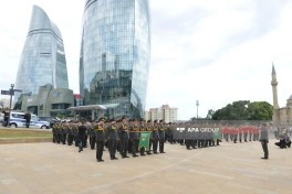 Bakı, Xankəndi, Şuşa və daha beş şəhərdə hərbçilərin yürüşü keçirilib - FOTO - YENİLƏNİB