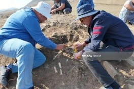 Yardımlıda arxeoloji qazıntı zamanı eradan əvvəl IX-X əsrlərə aid qalıqlar tapılıb - FOTO