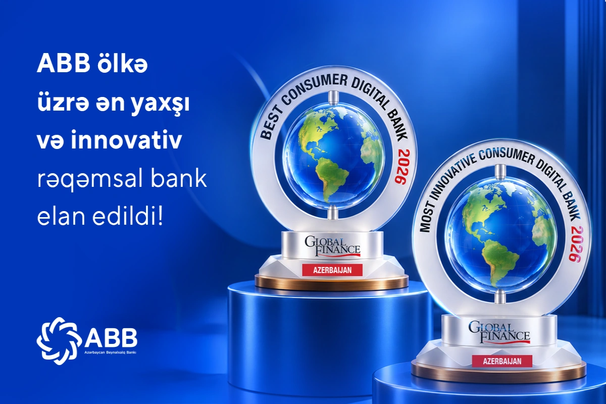 ABB ölkə üzrə ən yaxşı və innovativ rəqəmsal  bank elan edildi!