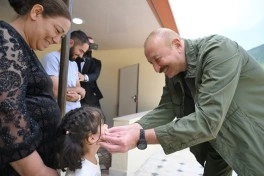 Prezident İlham Əliyev Şuşanın Kiçik Qaladərəsi kəndində görülən işlərlə tanış olub və kəndə qayıdan sakinlərlə görüşüb - FOTO