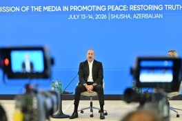 Prezident İlham Əliyev IV Şuşa Qlobal Media Forumunun açılışında iştirak edib - VİDEO - FOTO