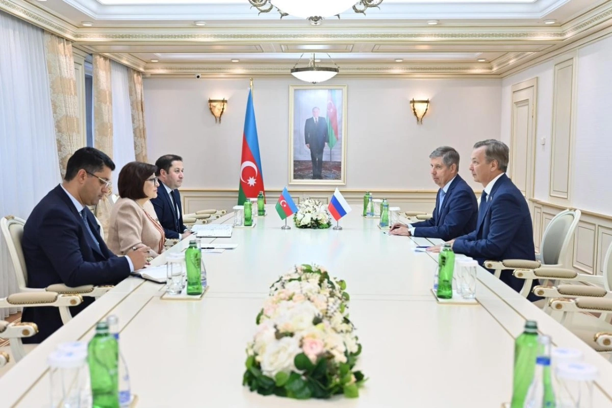 Milli Məclisin sədri Rusiya Federasiya Şurası sədrinin birinci müavini ilə görüşüb