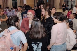 Leyla Əliyeva və Arzu Əliyeva “Cənnətin ariyası” layihəsi çərçivəsində konsertdə iştirak ediblər