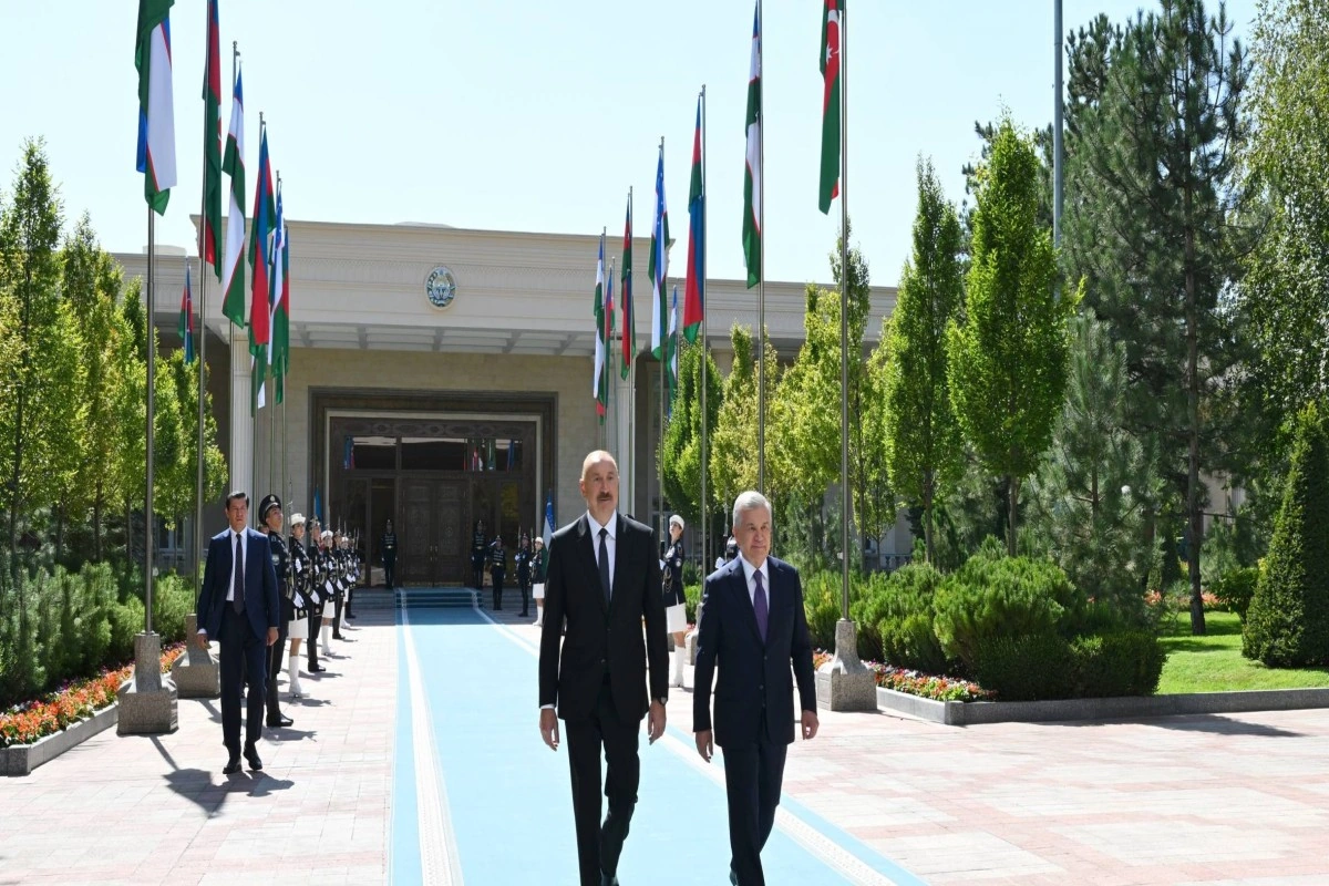 Daşkənddə Prezident İlham Əliyevin rəsmi qarşılanma mərasimi olub - FOTO