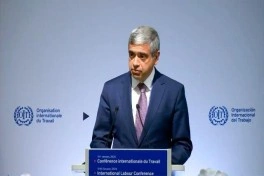 Nazir Anar Əliyev Beynəlxalq Əmək Konfransının sessiyasında çıxış edib