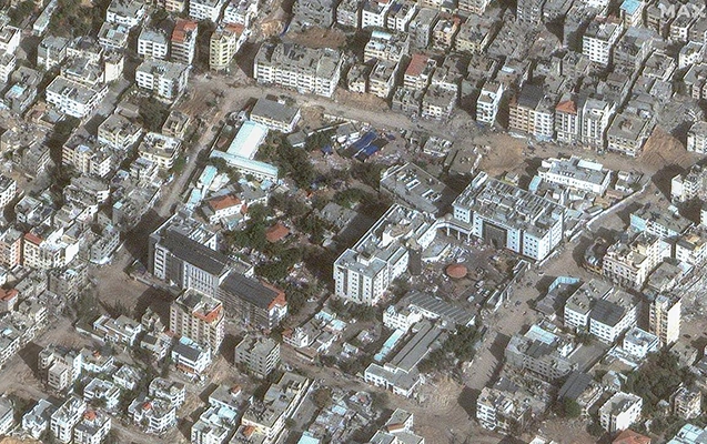 Qəzzadakı son vəziyyət peyk görüntülərində  - Fotolar