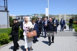 Azərbaycan-Rusiya Hökumətlərarası Dövlət Komissiyasının iclasının iştirakçıları Ağalı kəndi ilə tanış olublar - FOTO