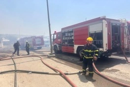 Binəqədi-Novxanı-Mehdiabad yolunda obyektdə yanğın məhdudlaşdırılıb - YENİLƏNİB-1 - FOTO - VİDEO