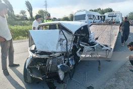 Sabirabadda yol qəzası olub, ölən və xəsarət alanlar var - FOTO