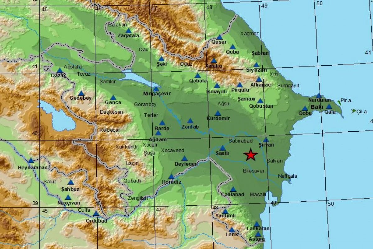 Azərbaycanda 5.0 maqnitudalı zəlzələ olub - YENİLƏNİB