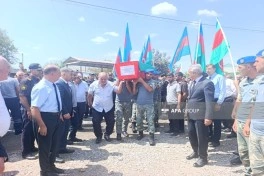 Birinci Qarabağ müharibəsinin itkin-şəhidi Mürşüd Nərimanovun qalıqları İmişlidə dəfn edilib - FOTO