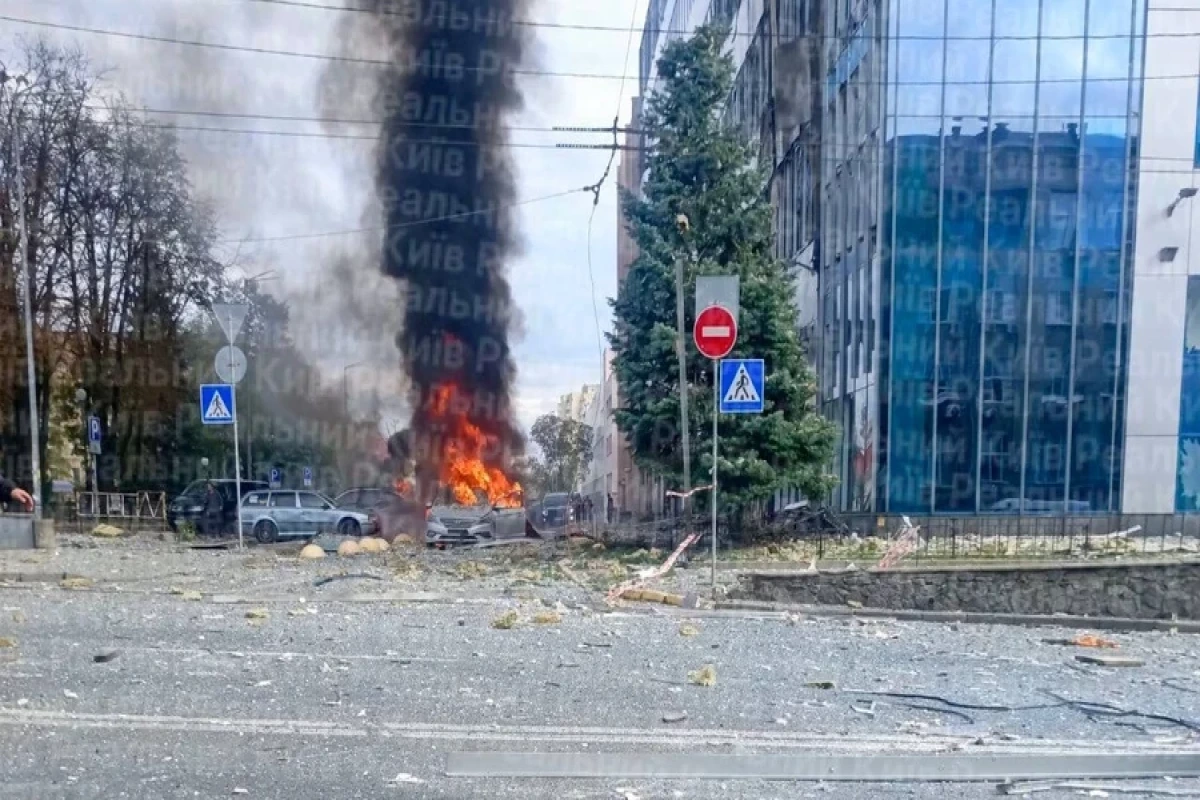 Rusiya Kiyevdə ofis binasına dron zərbəsi endirib, 7 nəfər ölüb - YENİLƏNİB