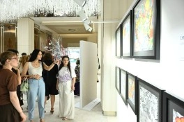 “GabalaFest” çərçivəsində ilk beynəlxalq incəsənət sərgisi açılıb - FOTO