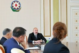 Prezident İlham Əliyev TDT-yə üzv ölkələrin təhlükəsizlik üzrə rəhbər şəxslərini qəbul edib