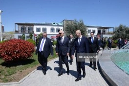 Azərbaycan-Rusiya Hökumətlərarası Dövlət Komissiyasının iclasının iştirakçıları Ağalı kəndi ilə tanış olublar - FOTO