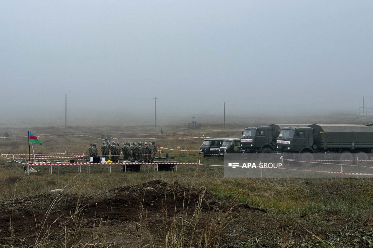 Media nümayəndələri mühəndis-istehkam bölmələrinin fəaliyyətini izləyiblər - FOTO