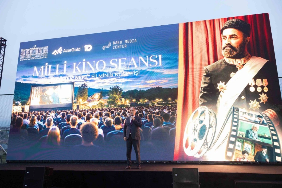 “AzerGold” və Bakı Media Mərkəzinin təşkilatçılığı ilə Daşkəsəndə milli kino seansı keçirilib - FOTO