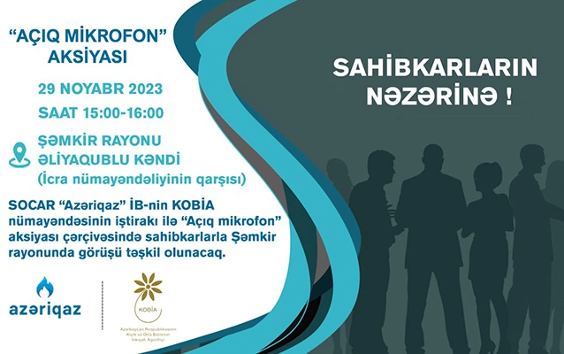 Sahibkarlarla növbəti görüş Şəmkirdə keçiriləcək