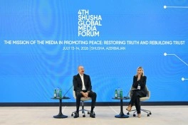 Prezident İlham Əliyev IV Şuşa Qlobal Media Forumunun açılışında iştirak edib - FOTO - VİDEO - YENİLƏNİB-1