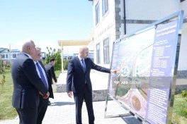 Azərbaycan-Rusiya Hökumətlərarası Dövlət Komissiyasının iclasının iştirakçıları Ağalı kəndi ilə tanış olublar - FOTO