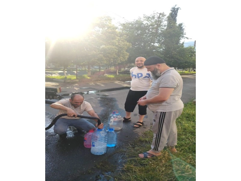 Zaqatala sakinləri sel səbəbindən içməli susuz qalıb - FOTO