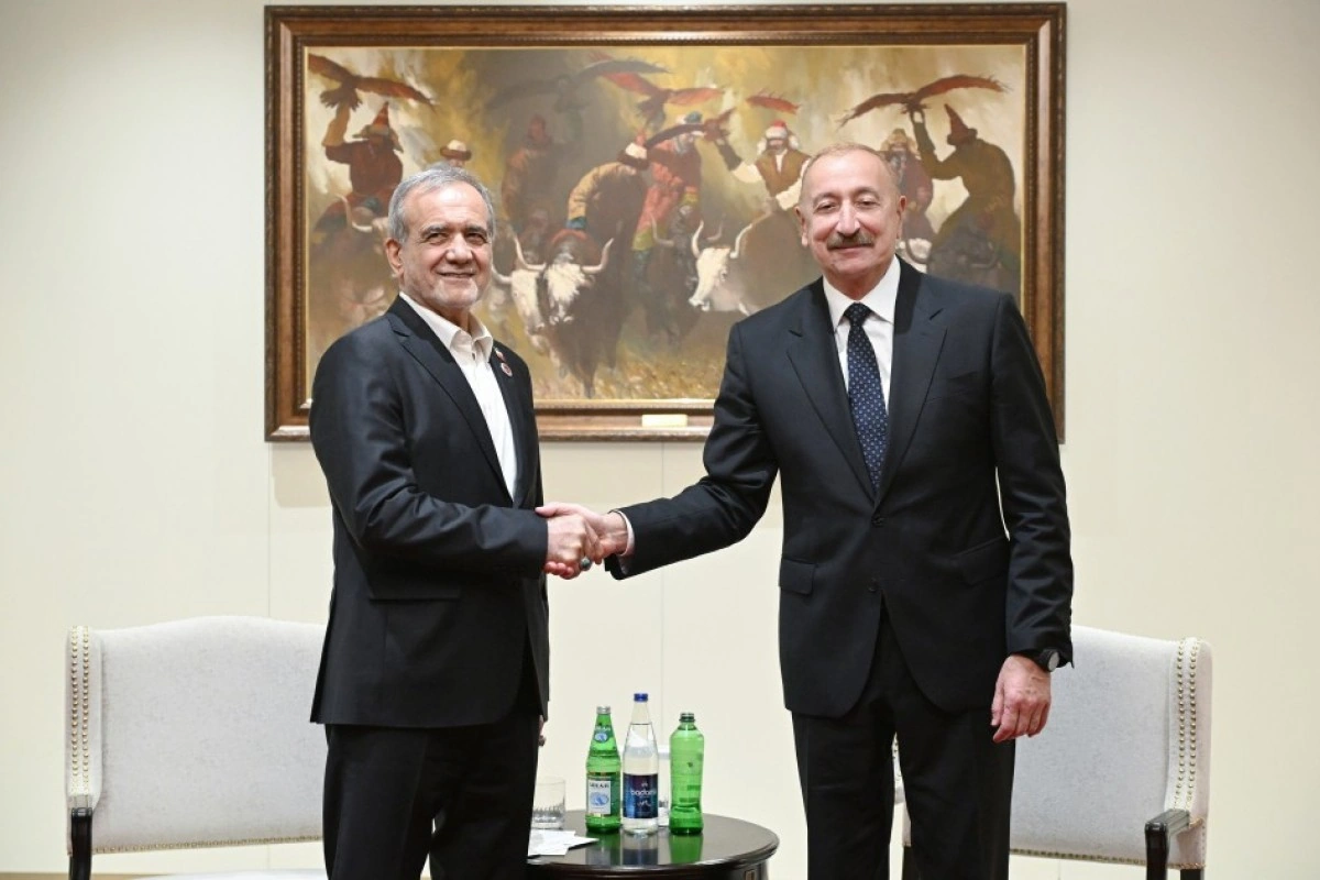 Bişkekdə Azərbaycan və İran prezidentlərinin görüşü olub - FOTO - VİDEO - YENİLƏNİB-1