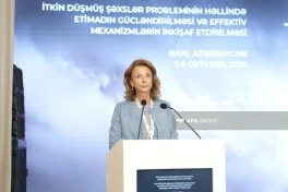 İtkin düşmüş şəxslər üzrə beynəlxalq konfransda humanitar əməkdaşlığın gücləndirilməsi müzakirə olunub - FOTO