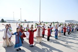 Leyla Əliyeva Türkmənistanda səfərdədir