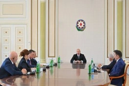 Prezident İlham Əliyev TDT-yə üzv ölkələrin təhlükəsizlik üzrə rəhbər şəxslərini qəbul edib
