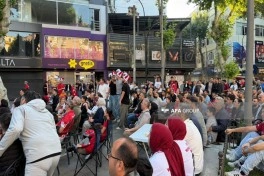 Türkiyə millisinin oyununu izləmək üçün minlərlə azarkeş küçələrə toplaşıb - FOTO